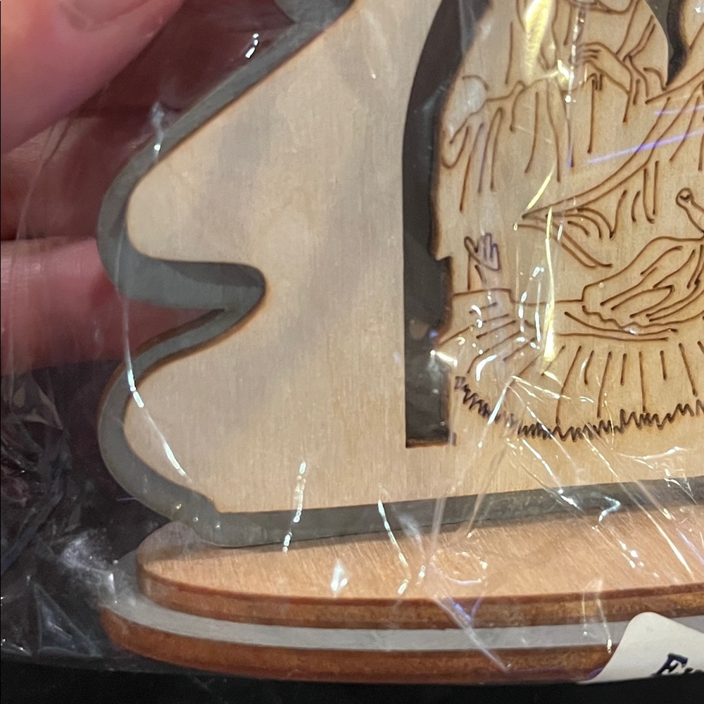 Wooden Nativity Scene Decorative Imported From Poland NWT - Picture 3 of 6